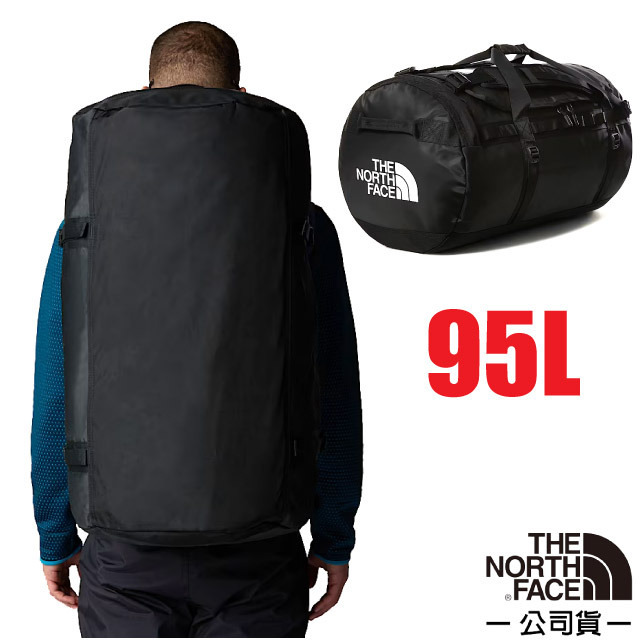 【The North Face】BASE CAMP DUFFLE (L) 背提兩用行李包95L/52SB-53R 宇宙黑✿30E010